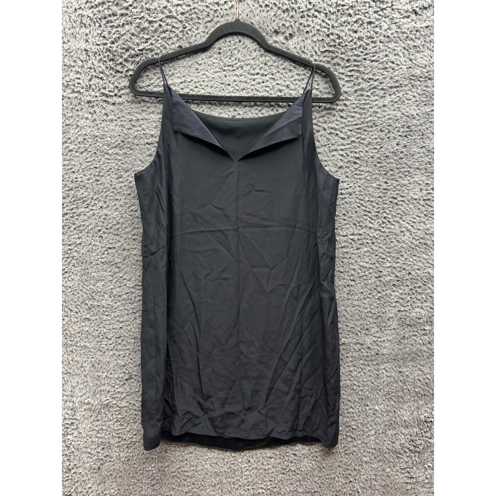 T By Alexander Wang Silk Sleeveless‎ Strappy V-Neck Cami Top Black Womens Size M